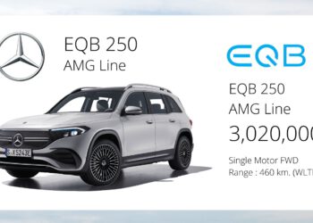 Mercedes-Benz EQB 250 : 3,020,000 บาท วิ่งไกล 469 km.