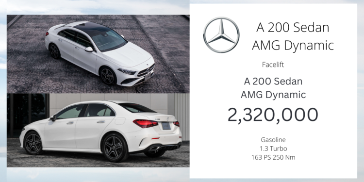 Mercedes-Benz A 200 Sedan AMG Dynamic Facelift : 2,320,000 บาท | มาพร้อมหลังคา Panoramic