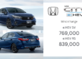 Honda City e:HEV Minorchange : 769,000 – 839,000 บาท | เพิ่มรุ่นย่อยใหม่ e:HEV SV